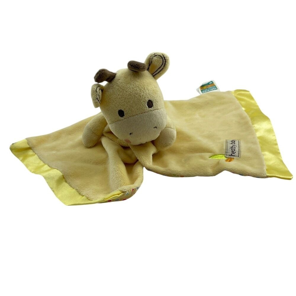 Giraffe Blanket Lovey Kids Preferred Asthma Allergy Friendly Baby‎ Yellow Soft
